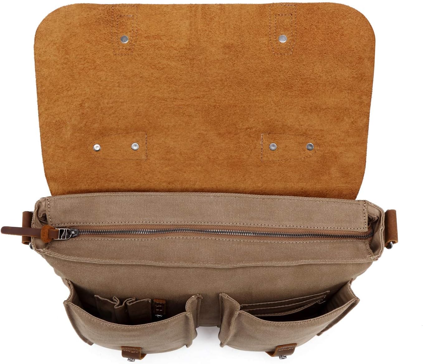 TSD Brand Hudson Canvas Messenger Bag