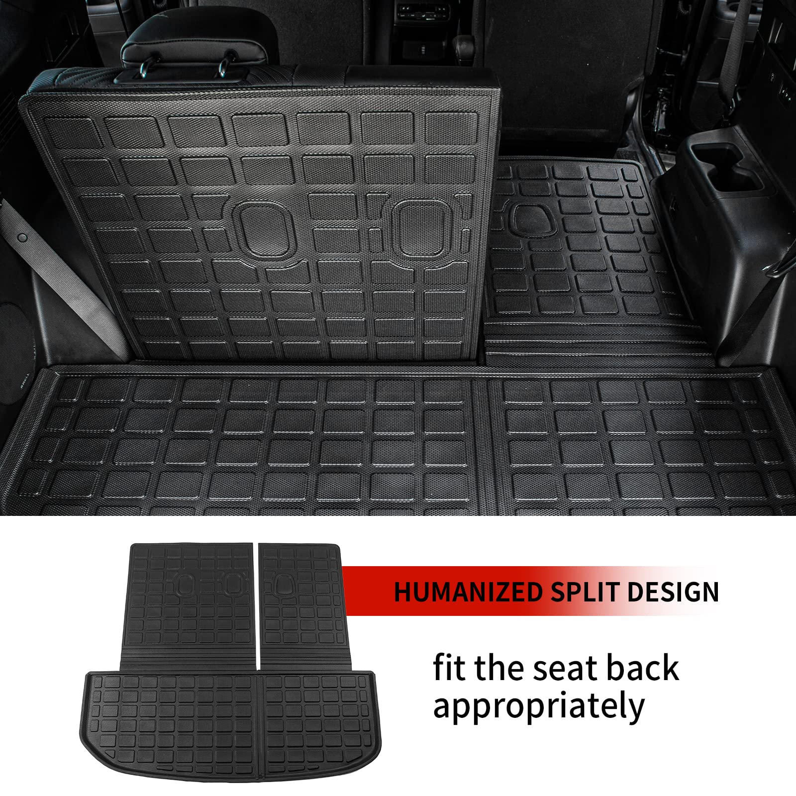 Thinzyou Cargo Mat Compatible with 20202024 Hyundai Palisade Trunk Mat