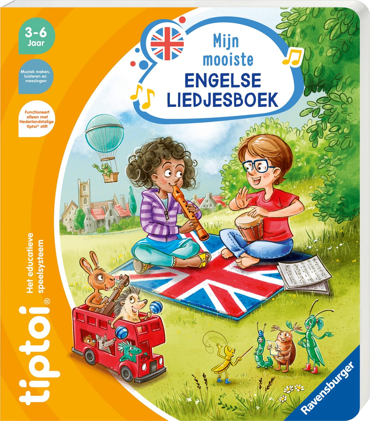 Libro de canciones en inglés tiptoi interactivo infantil para aprender jugando
