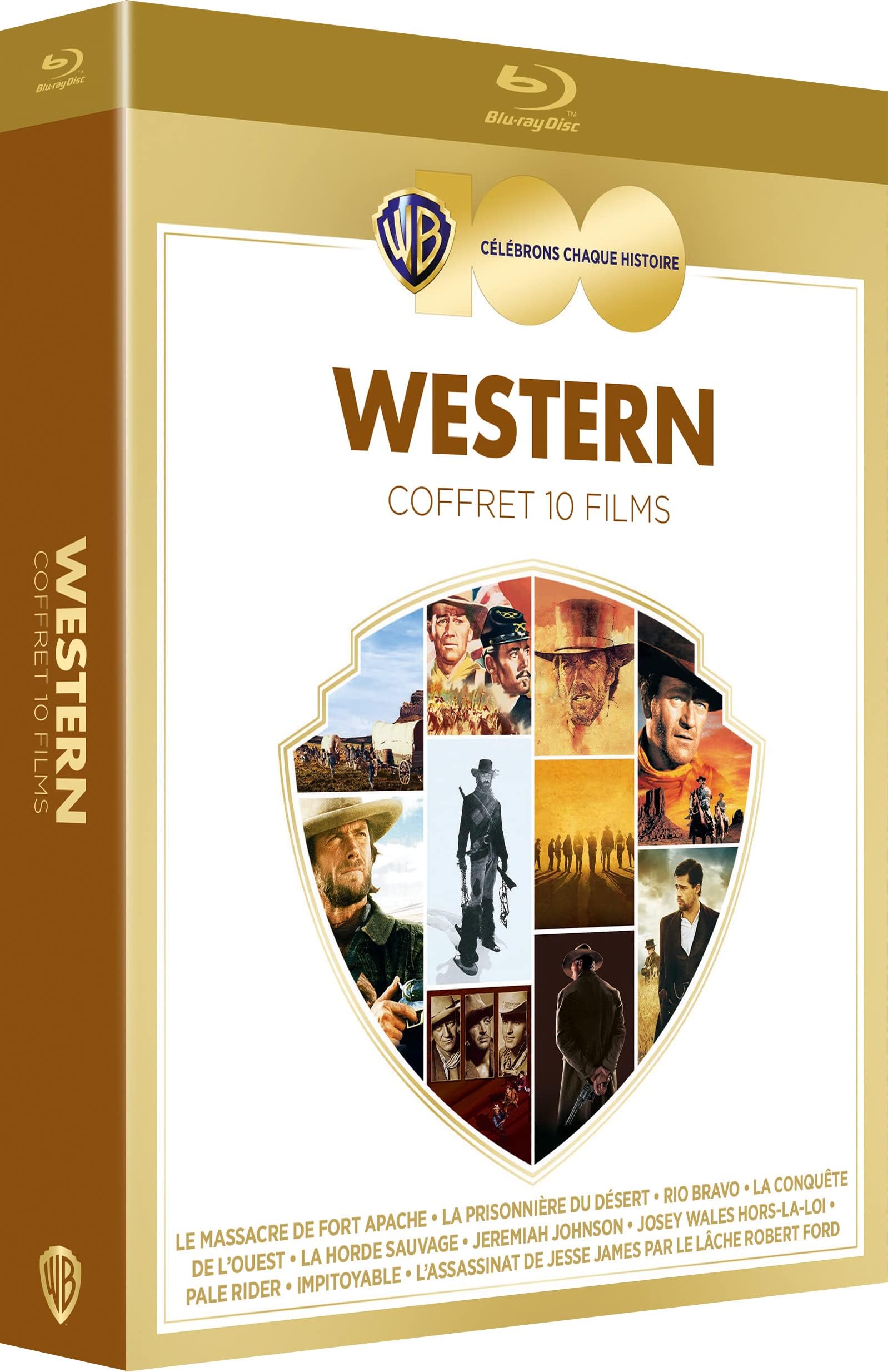Warner bros. 100 ans - western - coffret 10 films