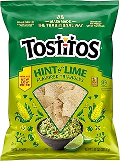 Tostitos Tortilla Chips Hint Of Lime Bag, 11 Oz