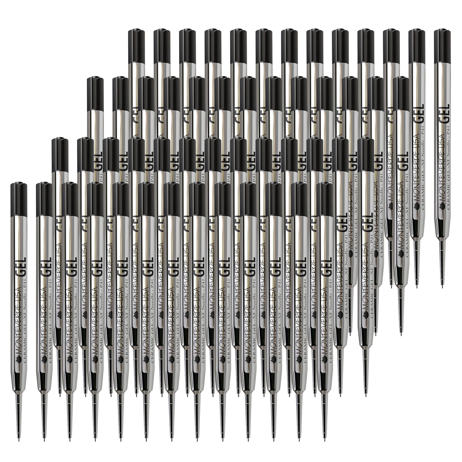 Monteverde Capless Gel Refill (to fit Parker), 0.5 mmExtra Fine Needle Point, Black