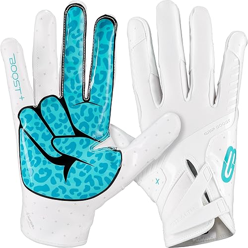 Grip Boost Football Gloves - Peace Stealth 6.0 Boost Plus