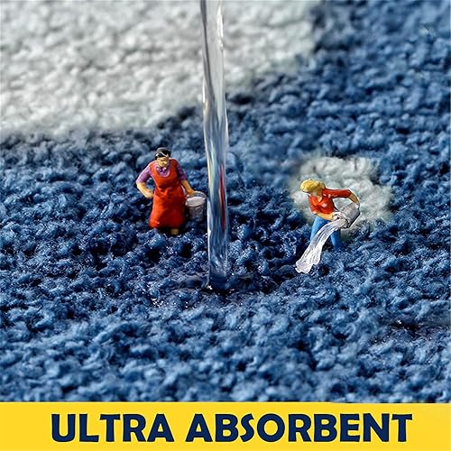 Miniatura 4 de THRILRUG Lindas alfombras de baño, antideslizantes, de microfibra extrasuave, lavables, absorbentes de agua, para niños, juego de alfombras para