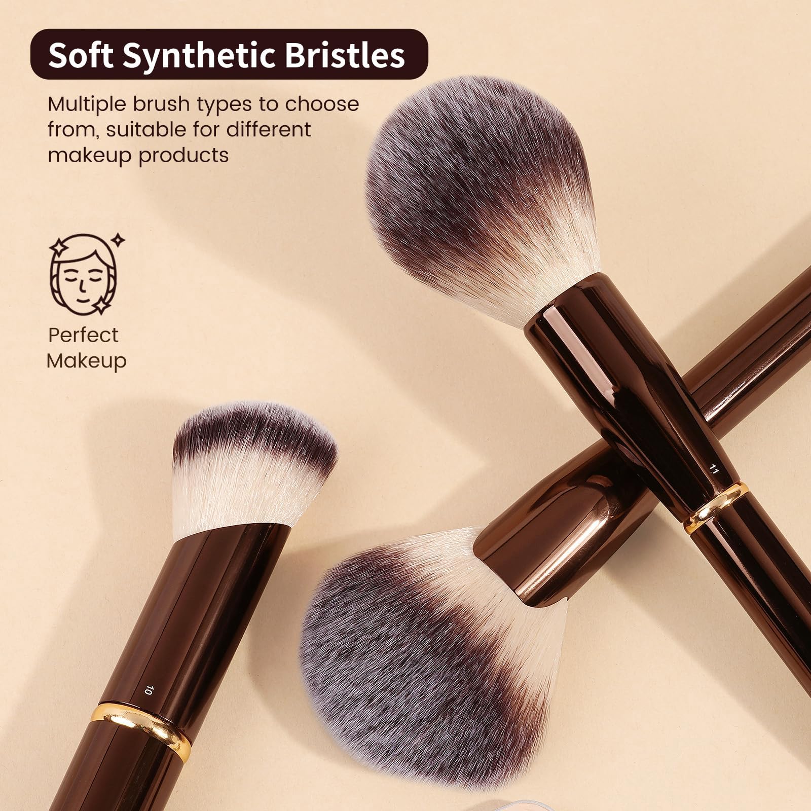 MAANGE Pinselset Make Up Pinsel Set, 16 Schminkpinsel, 25-in-1 Duo-End Make up Pinsel Für Foundation Puder Lidschatten Concealer Blush