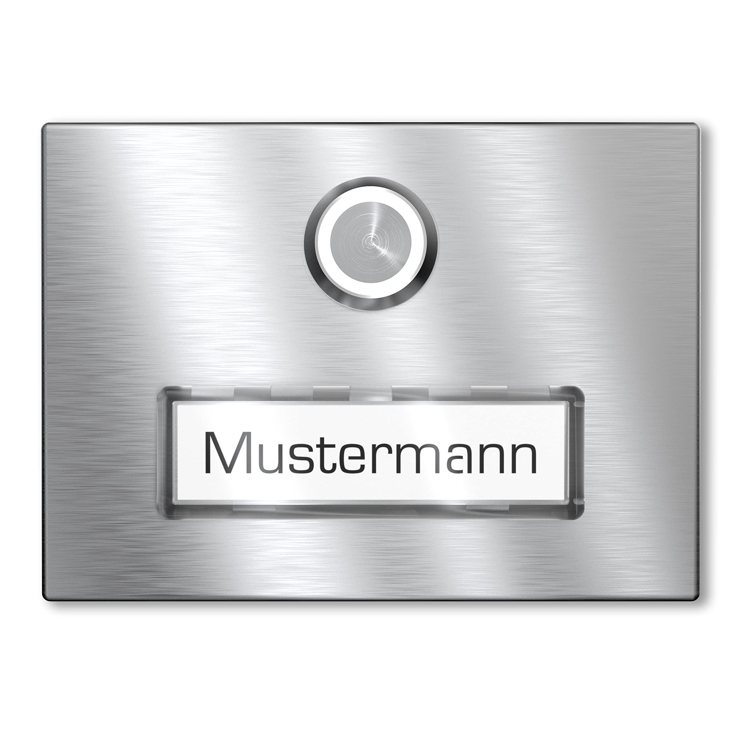 Campanello JUVA In Acciaio Inox - Design Moderno - Pulsante Ovale - Montaggio A Parete