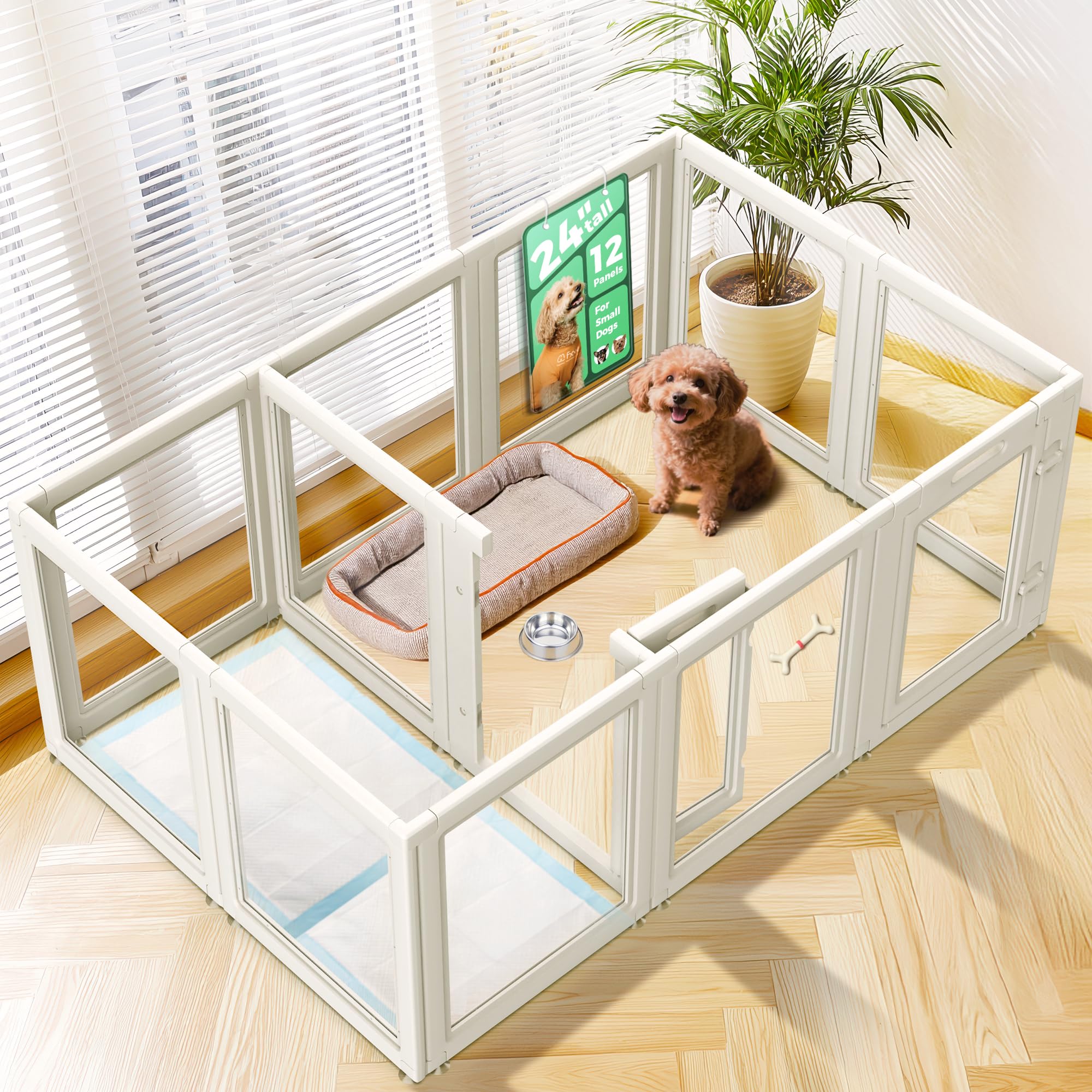 FXW AuraSpace アクリル 犬用サークル 24インチ 8パネル 白色 楽天市場】アクリル ペットサークルの通販 ペットサークル