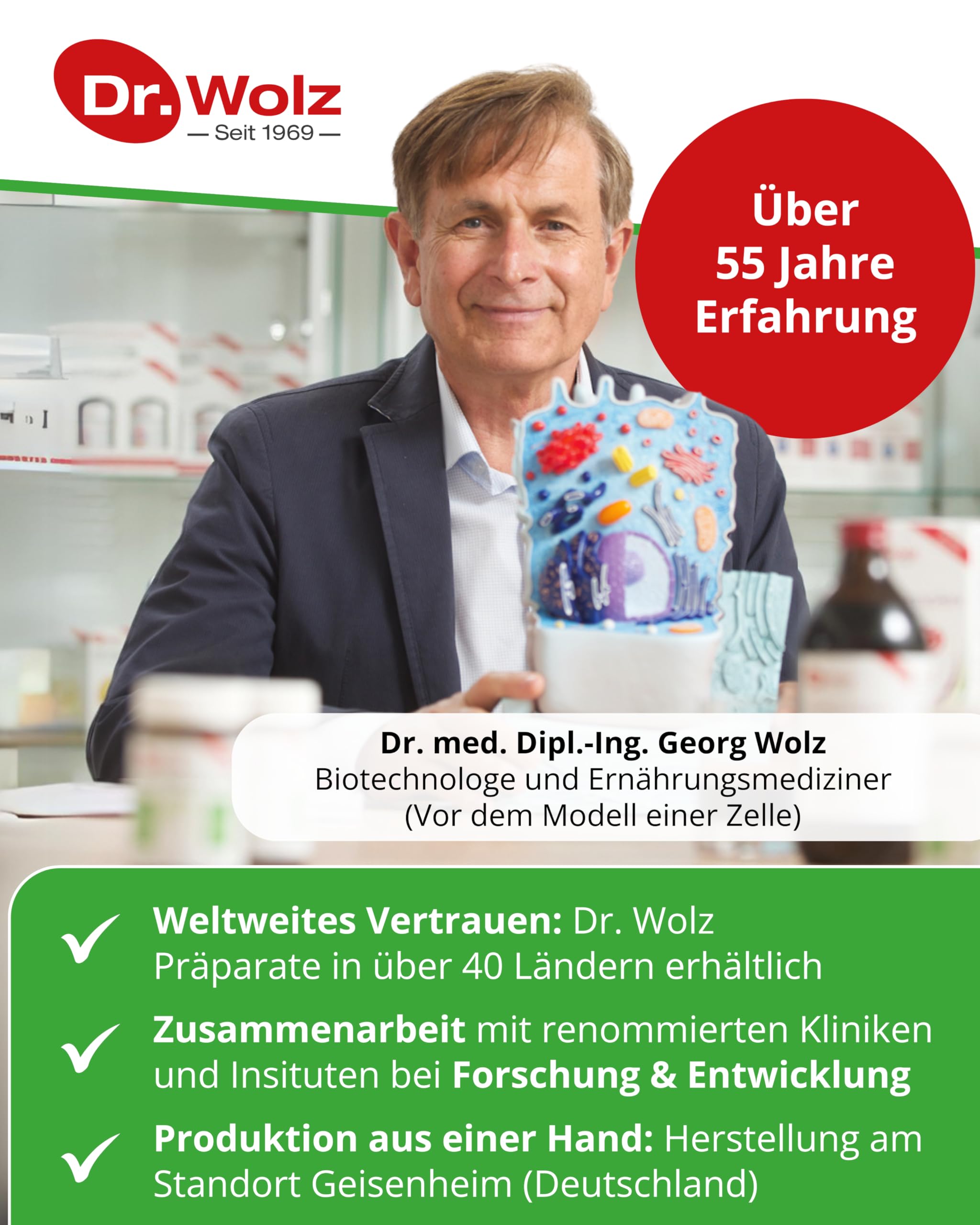 Dr. Wolz Prostata pro, speziell für die Gesundheit des Mannes, mit Vitaminen, Lycopin, Leinsamen-Extrakt und biologisch gebundenem Selen, 2x20 Kapseln
