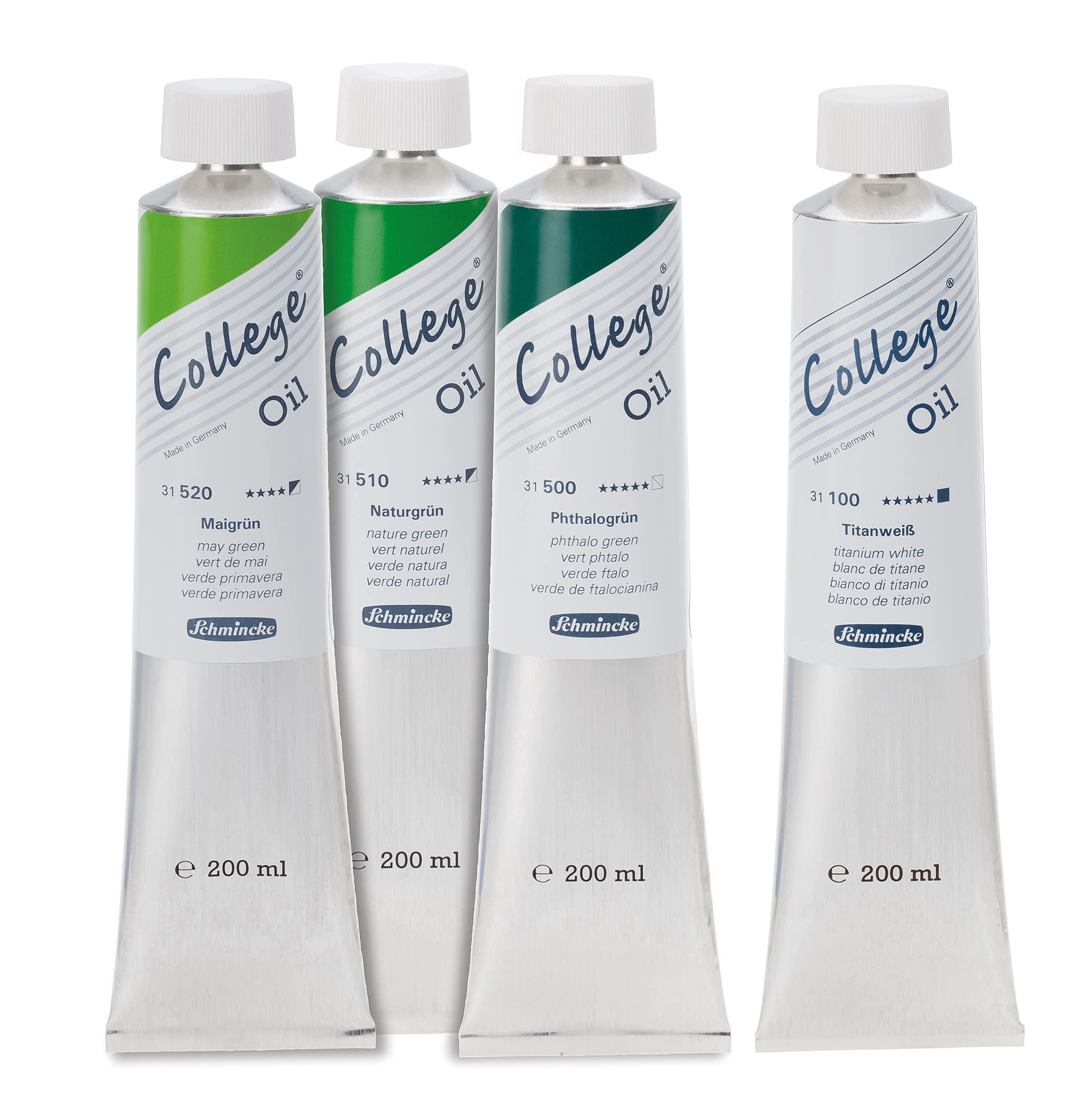 Schmincke, College® Oil, Phthalo green in 200 ml tube, 31500015, Artists' oil colours - Image 2