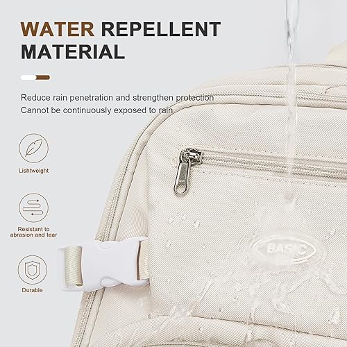 Miniatura 5 de weradar Mochila universitaria para mujeres y hombres,Bolsa de escuela secundaria,Mochila con muchos bolsillos,Mochila escolar, A2-beige, Mochila