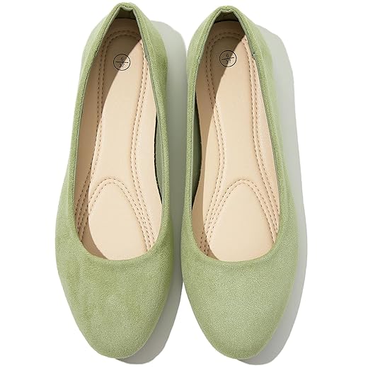 Shupua Flats for Women Round Toe Flat Shoes Dressy Black Ballet Flats Comfortable Womens Dress Shoes Ballerina Flats for Work