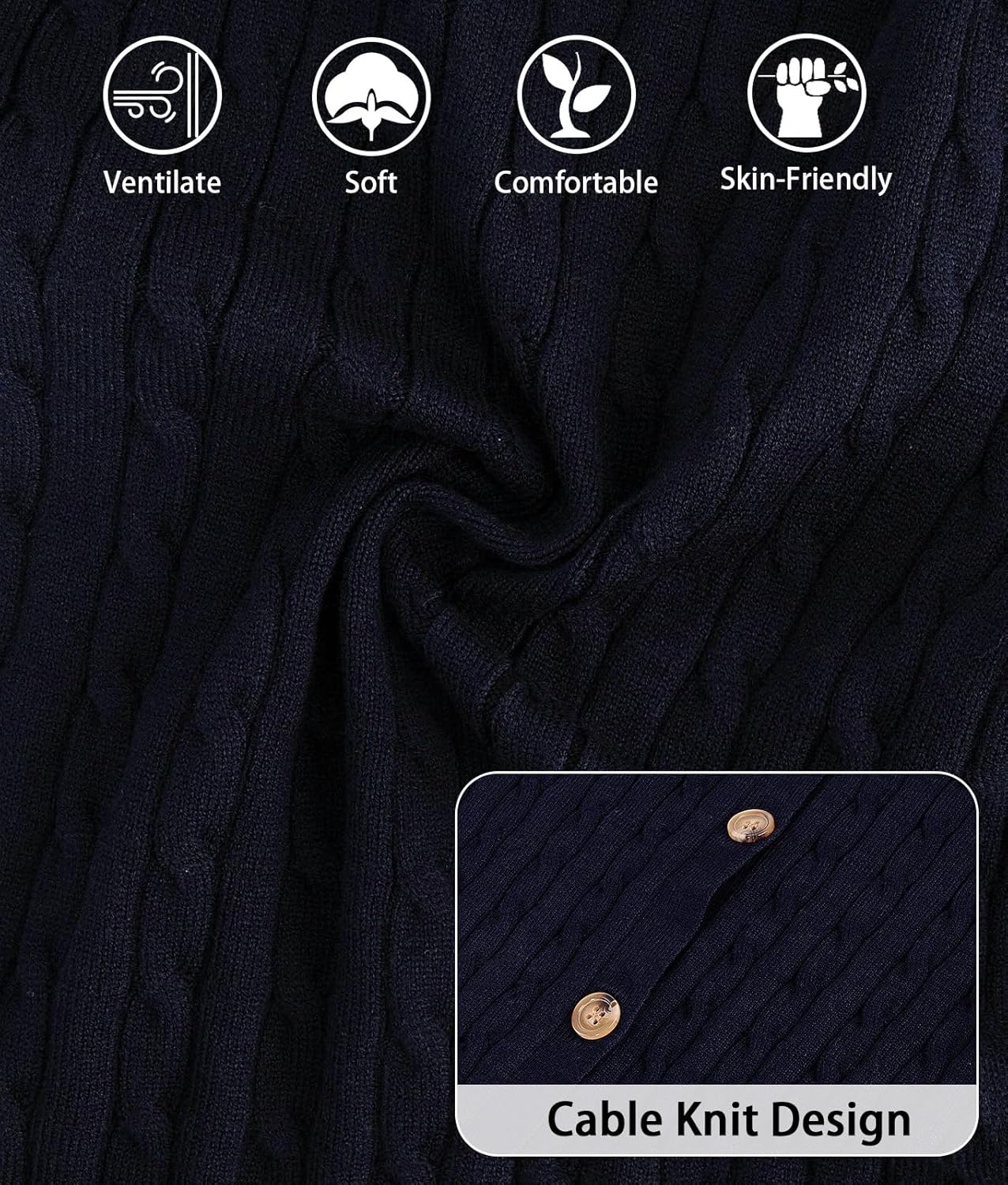 Girls Cardigan Long Sleeve Button Down Sweater Toddler Kids Knit School Uniforms Sweaters with Pockets 3-14 Years - Image 5