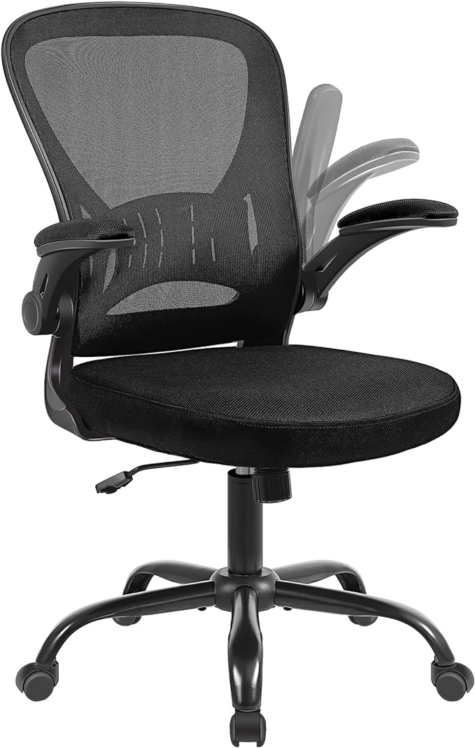 Youhauchair Mesh Office Chair, Ergonomic Computer Chair with Flipup