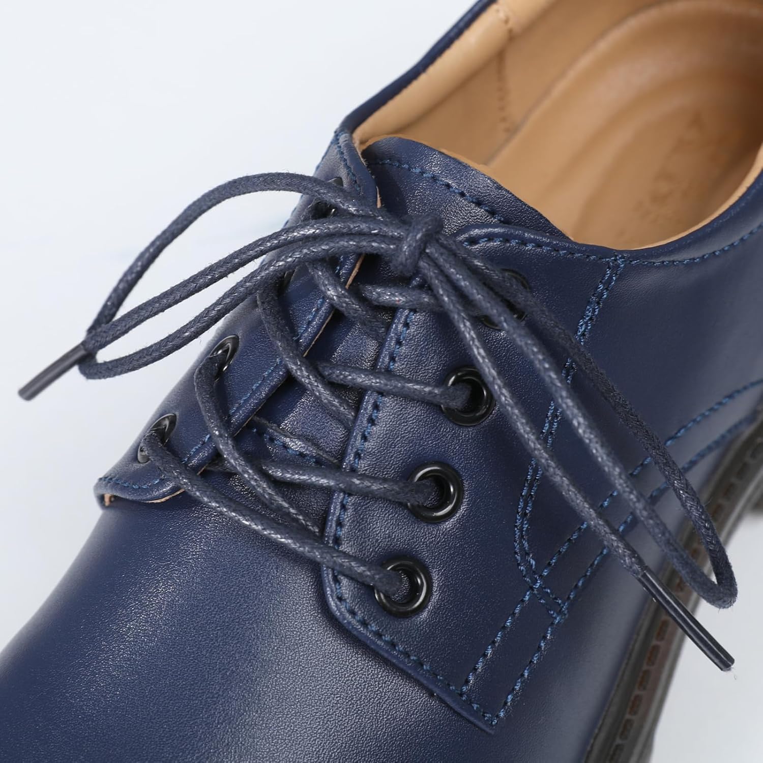 XMM Oxford Shoes for Women Lace up Flats Women's Oxfords Saddle Non-Slip Work Office Comfortable Dress Business Casual Dressy Shoes - Image 5