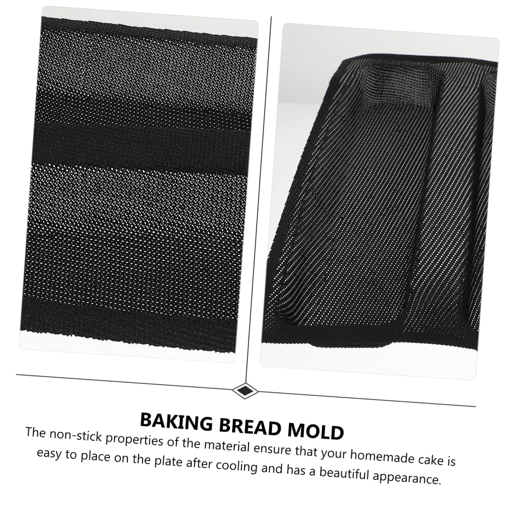 Zerodeko 3pièces Moule à Silicone Antiadhésif Alvéoles Outil De Cuisson Pratique Pour Français Réutilisable Et Respirant Pour Petits Déjeuners Et Goûters