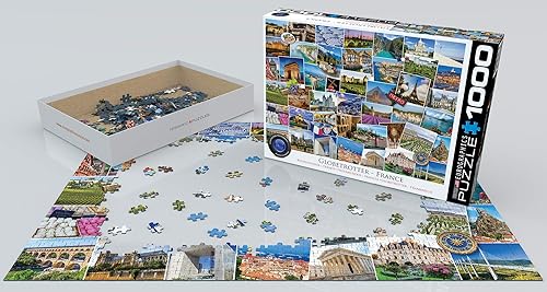 Miniatura 3 de EuroGraphics 6000-5466 Francia - Globetrotter 1000 piezas Puzzle