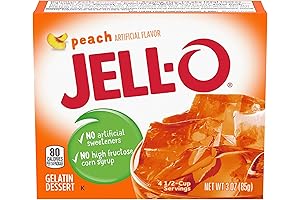 Jell-O Peach Gelatin Desert (Pack of 2)