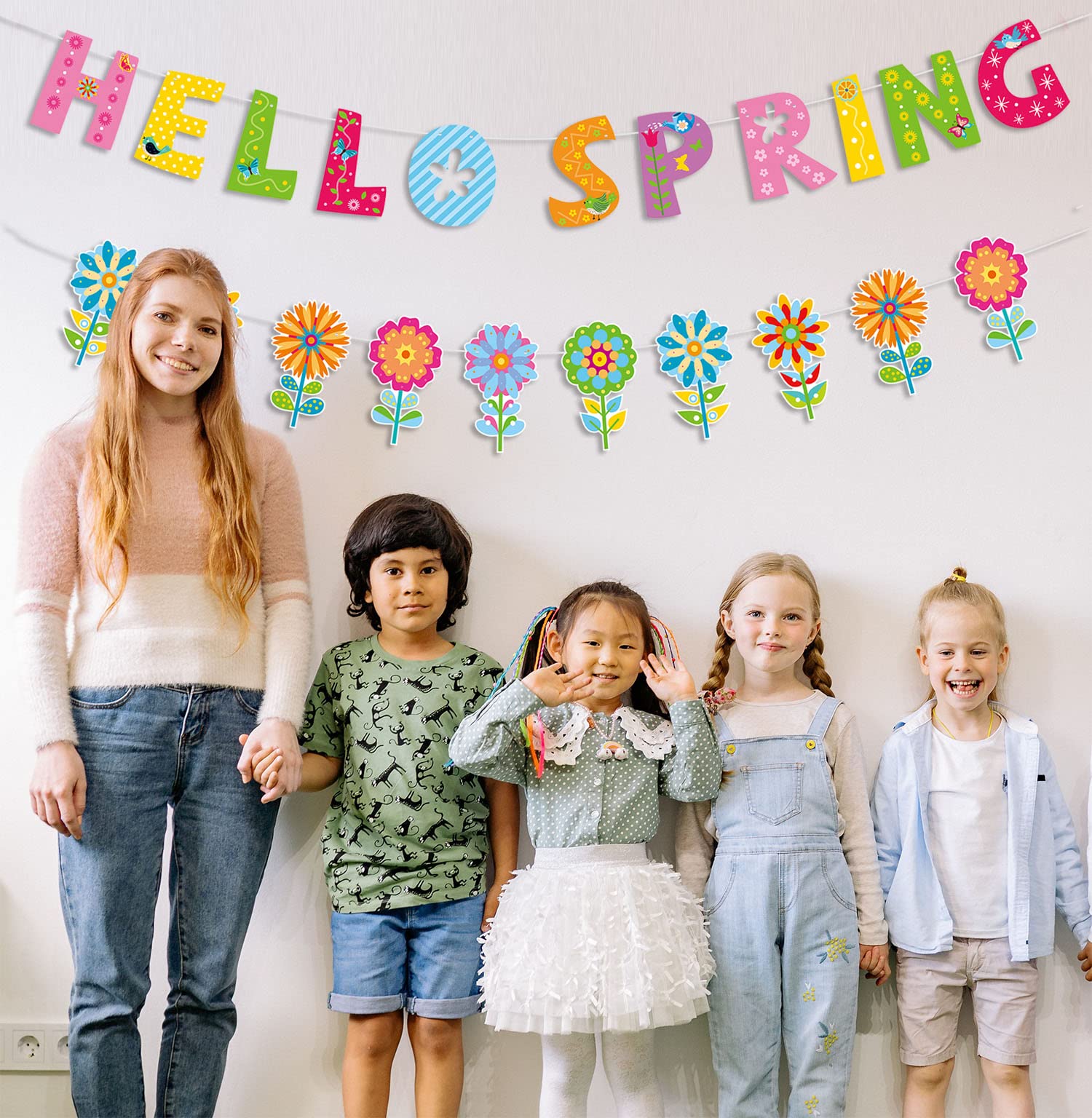 Welcome Spring Banner, Spring Banner, Seasonal Banner, Spring Decoration,  Photo, image size:1500x1536