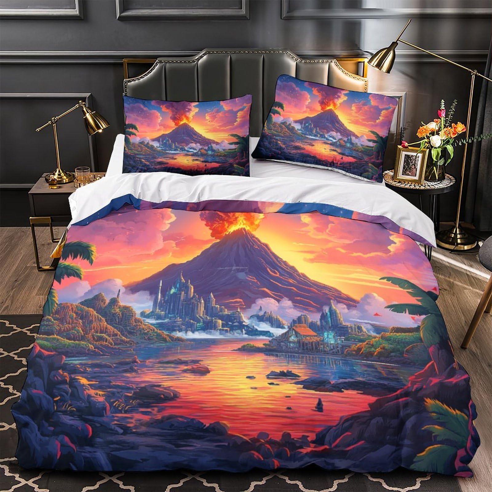 Housse de couette fantastique 3D de qualité supérieure avec drap de lit double