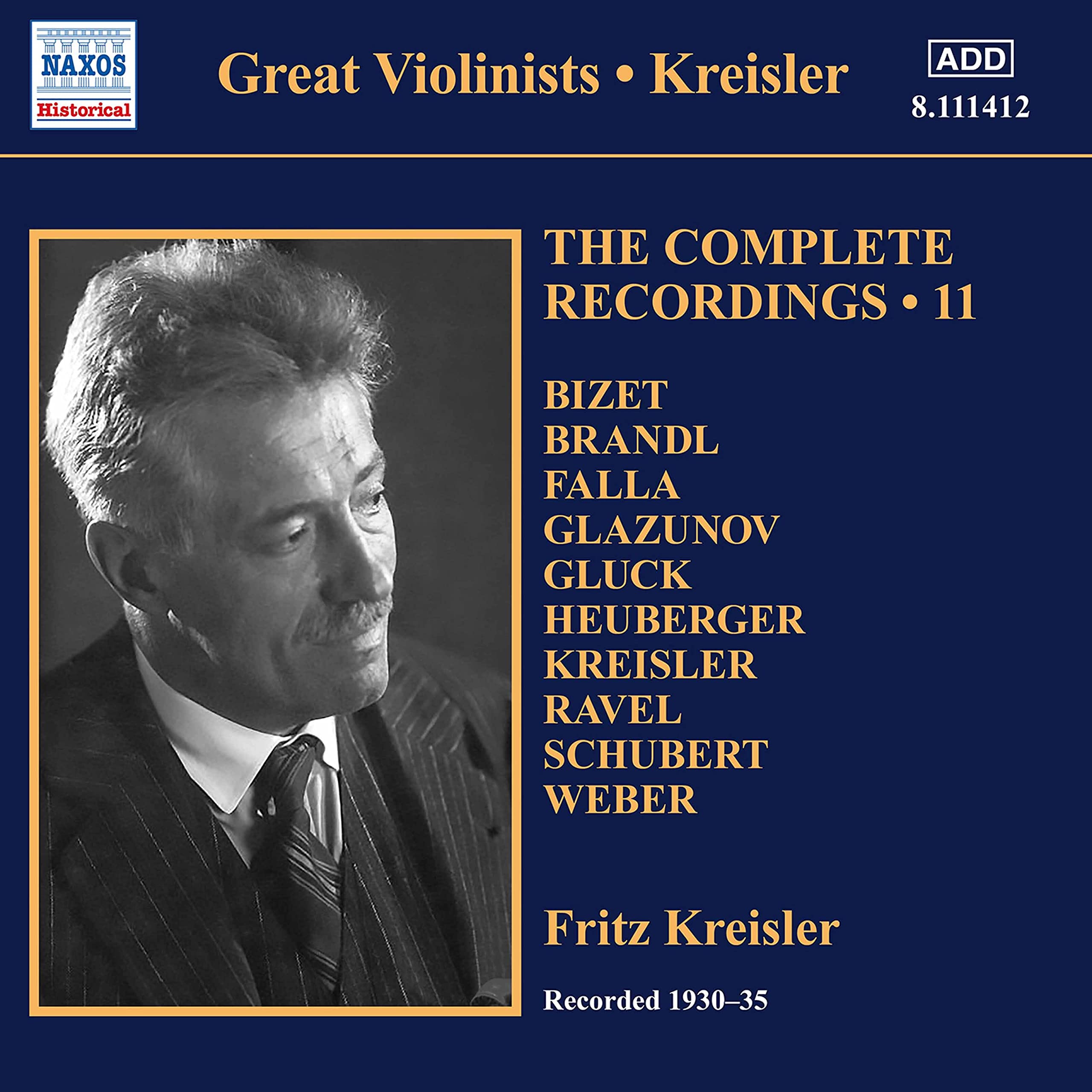 Fritz Kreisler: The Complete Recordings, Vol. 11