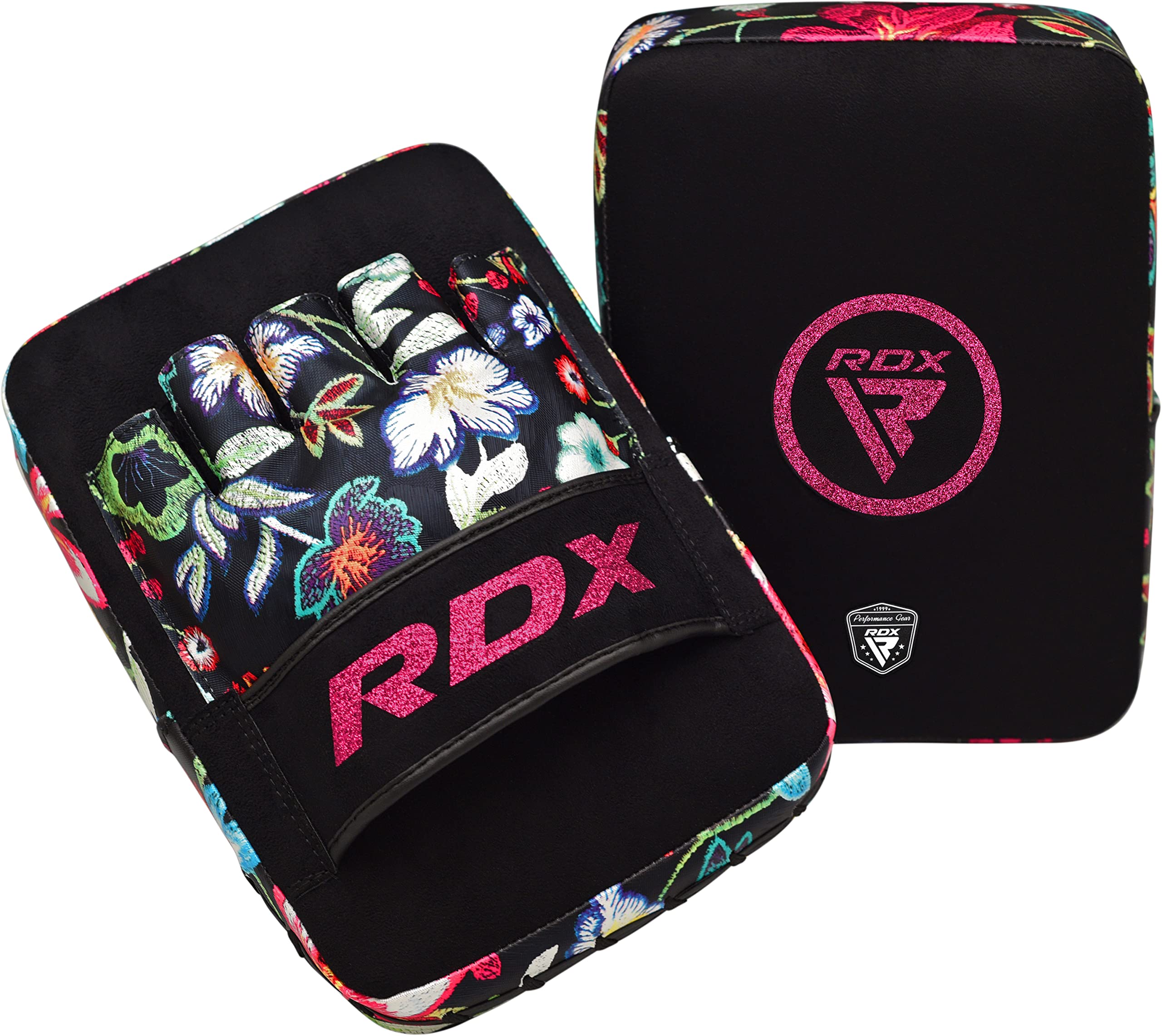 RDX Paos Schlagpolster für Damen, MMA Karate, Kampfsport, Taekwondo, Boxen, Muay Thai, Pao, Kampfsport, Training, Fingerlose Handschuhe für Damen, Kickboxen, Fokus