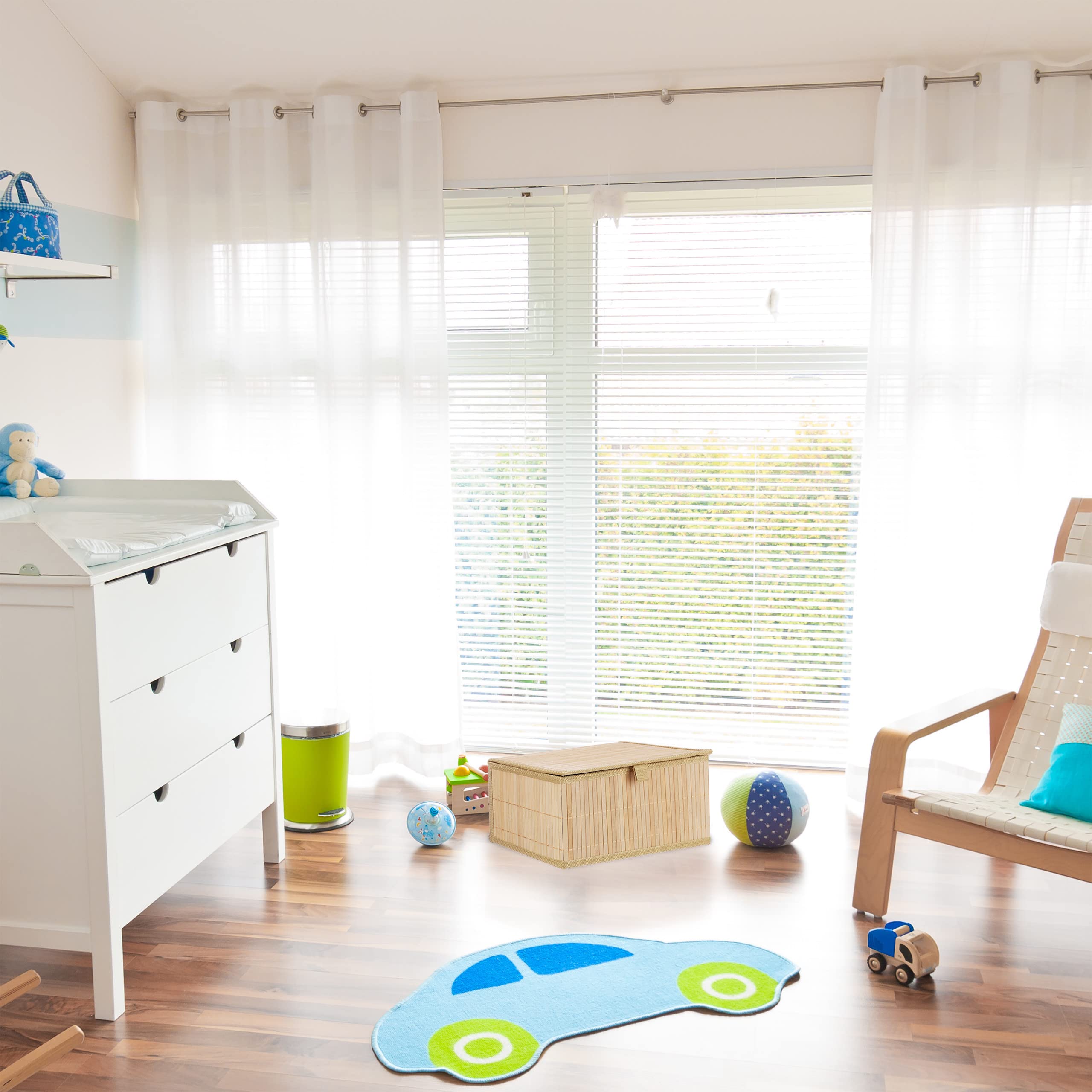 Relaxdays zestaw 3 pudełek do przechowywania, pojemniki z pokrywką, na kosmetyki, z bambusa, 3 rozmiary, jasnobrązowy