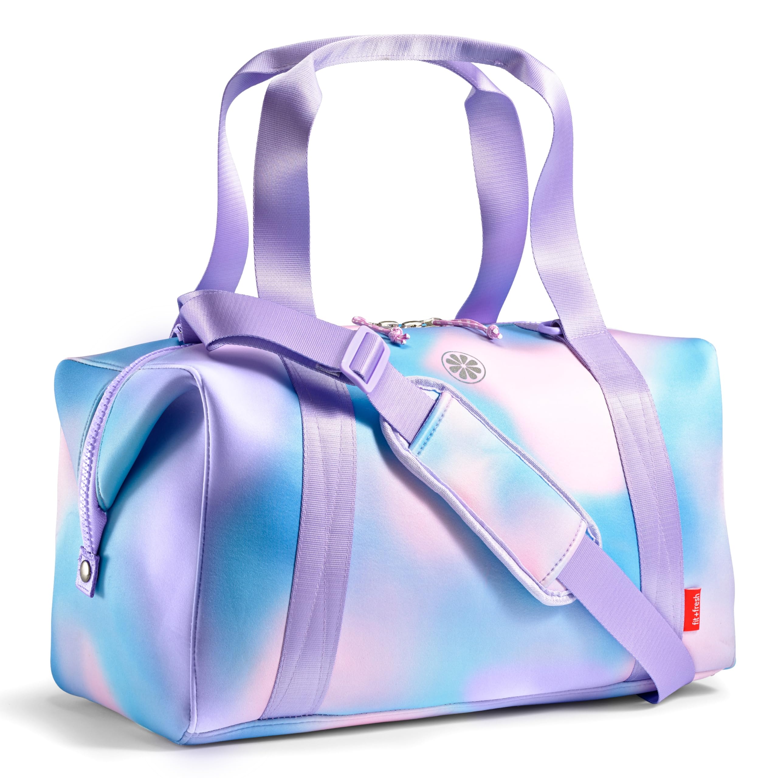 Fit Fresh Junior Duffel Bag For Kids Premium Durable Neoprene-Like Material Small Duffle Dance Sports Bag Weekender