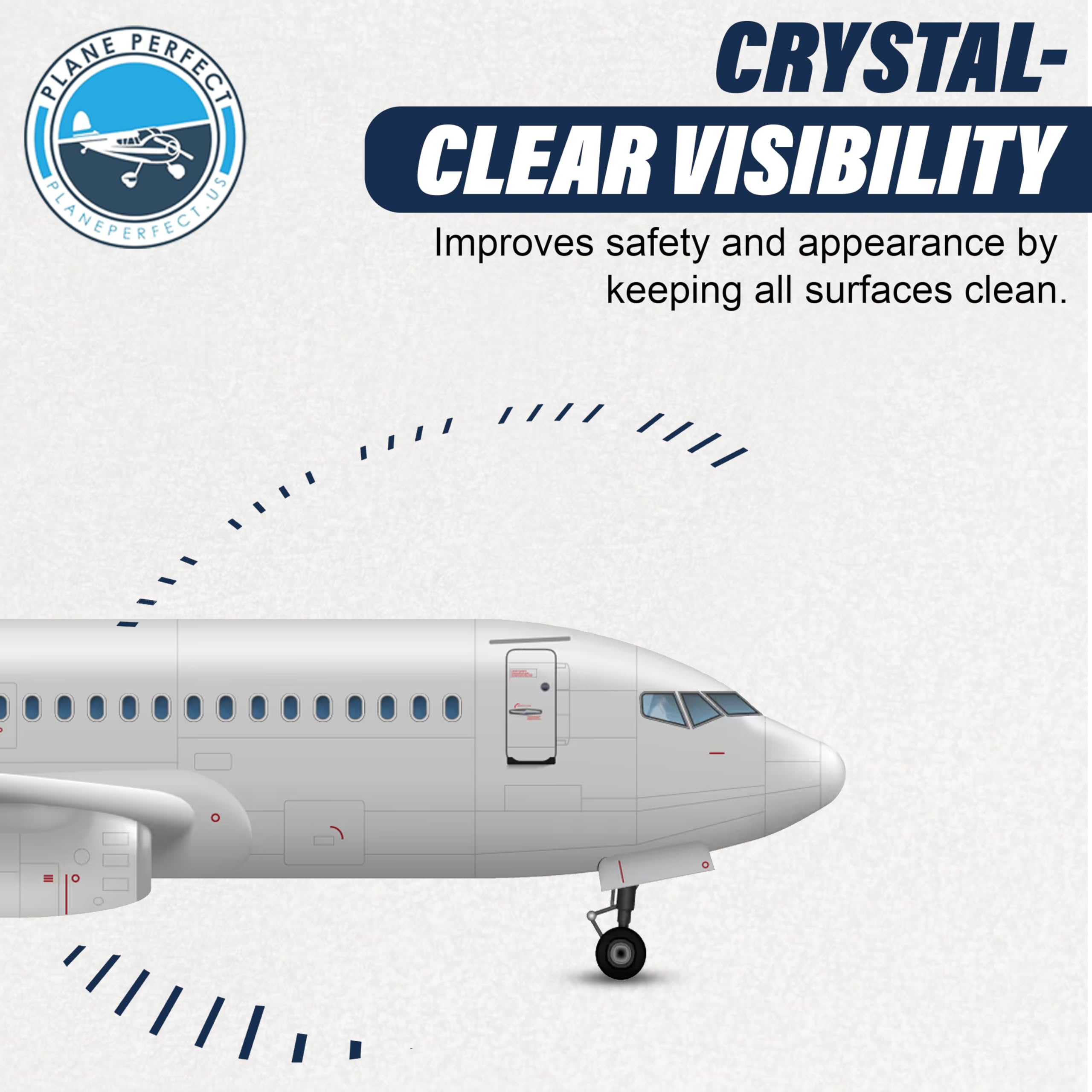 Plane Perfect Plane Perfect Eyes środek do czyszczenia szyb zewnętrznych | specjalistyczna formuła lotnicza | Auto Moto Marine | akryl Lexan Lucite Plexiglas LCD