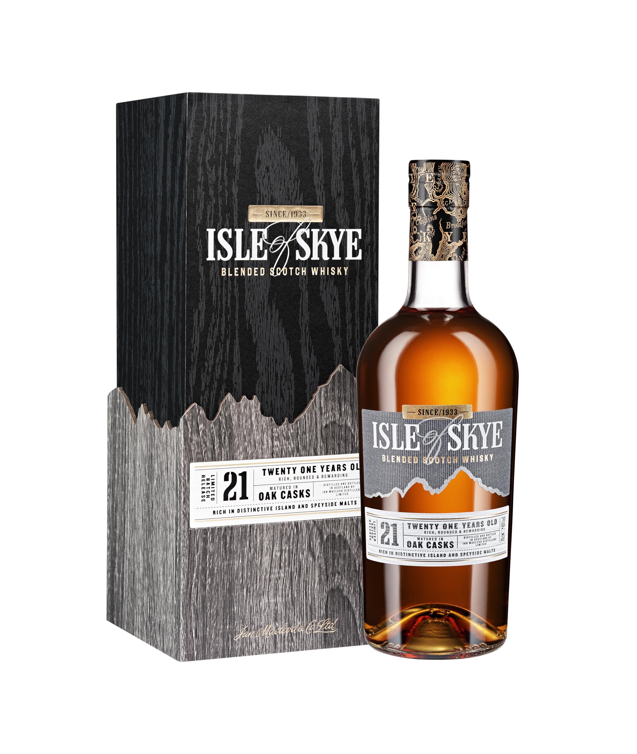 Isle of Skye 21 Year Old | Blended Scotch Whisky | 70cl 40% ABV | With Gift Box | Matured in Oak Casks | Rich, Rounded and Balanced | Ideal for Gifting