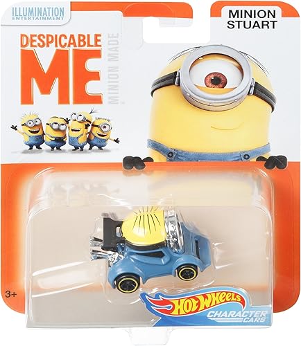 Miniatura 4 de Hot Wheels Despicable Me Vehículo Minion Stuart, escala 164