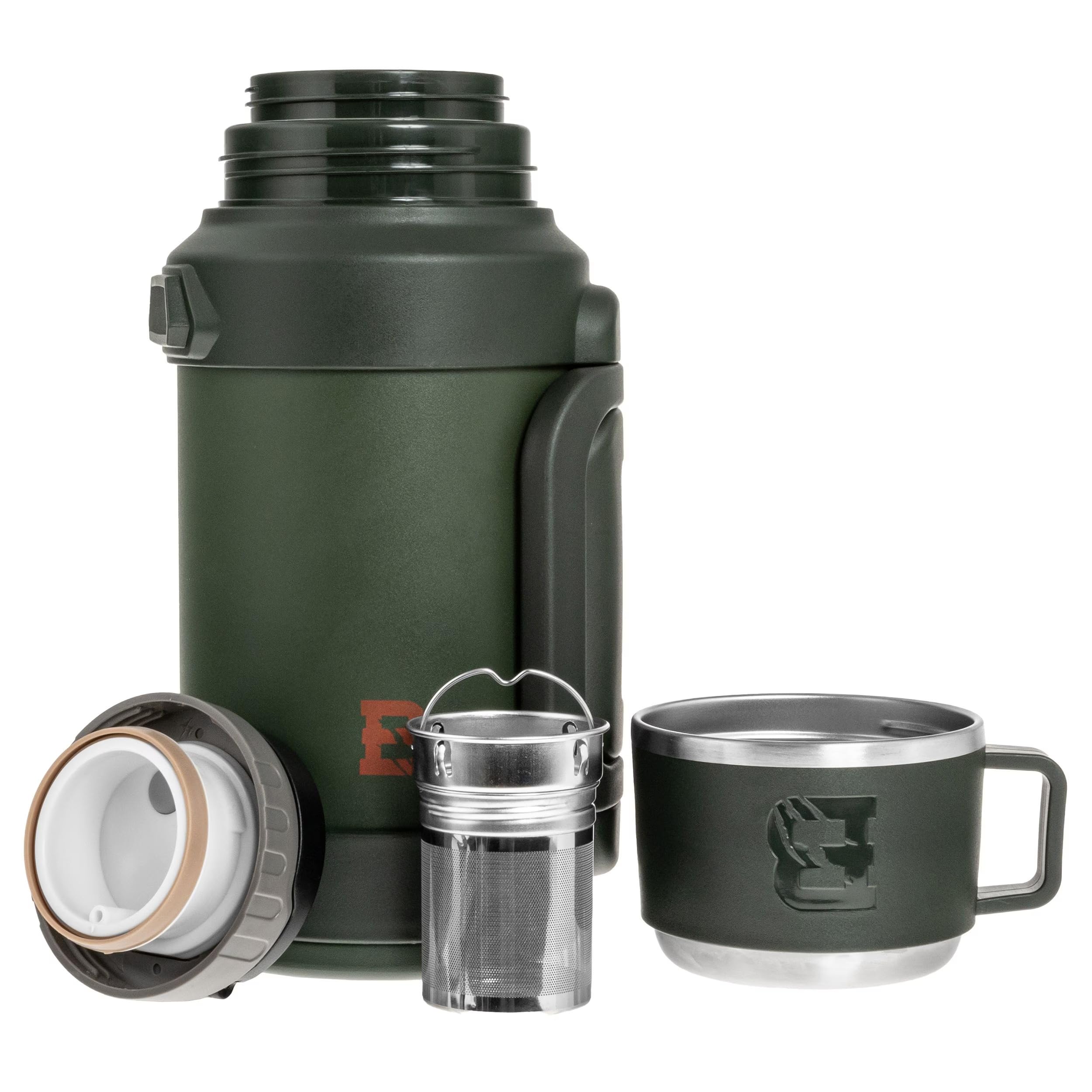 Badger Outdoor Big Boy Vacuum Flask 1.3L, Olive Green