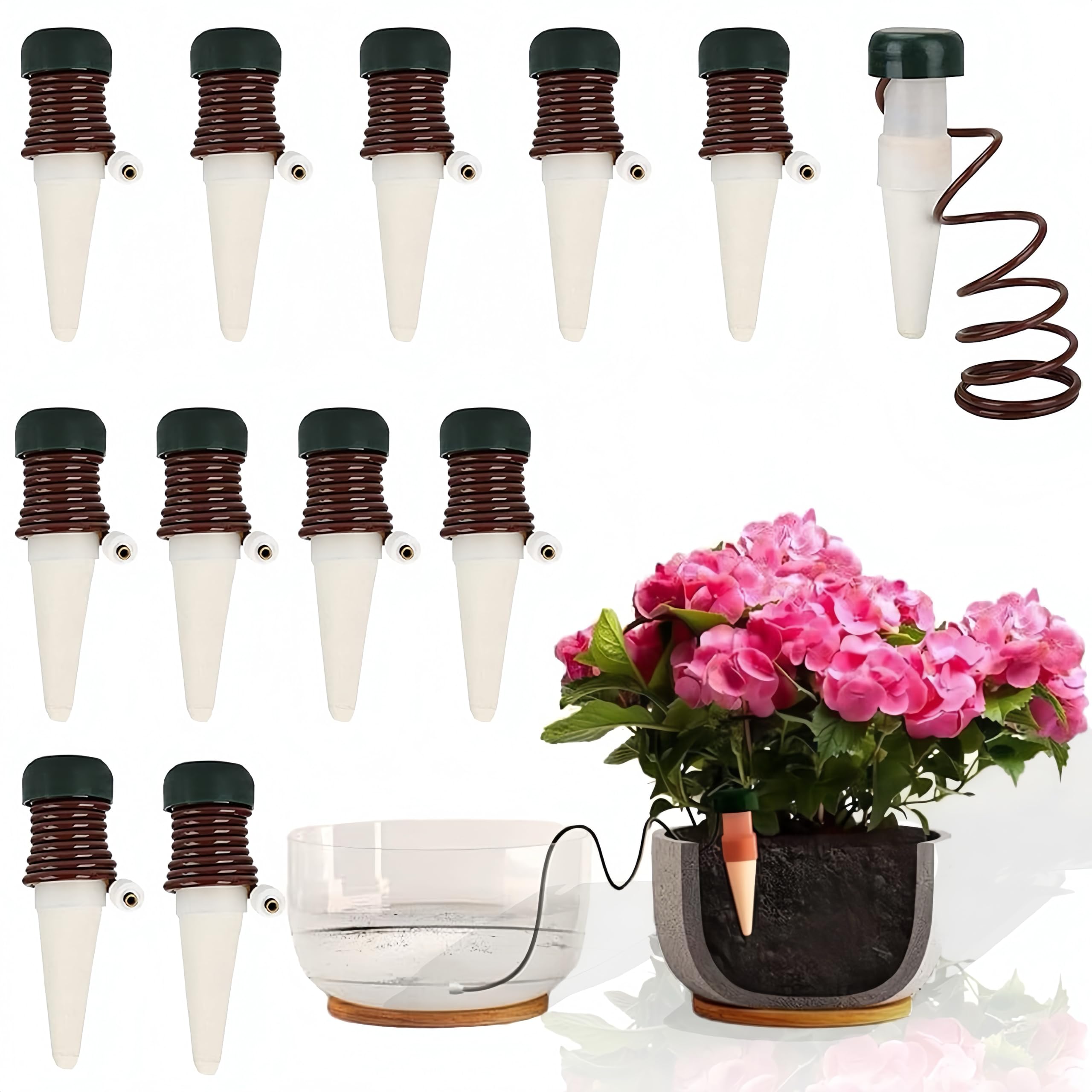 12 Stck Wasserspender fr Zimmerpflanzen, Automatischer Wasserspender fr  Blumen und Pflanzen, Pflanzen Bewsserung Wasserspender fr Zimmerpflanzen  und Blumen : Amazon.de: Garten
