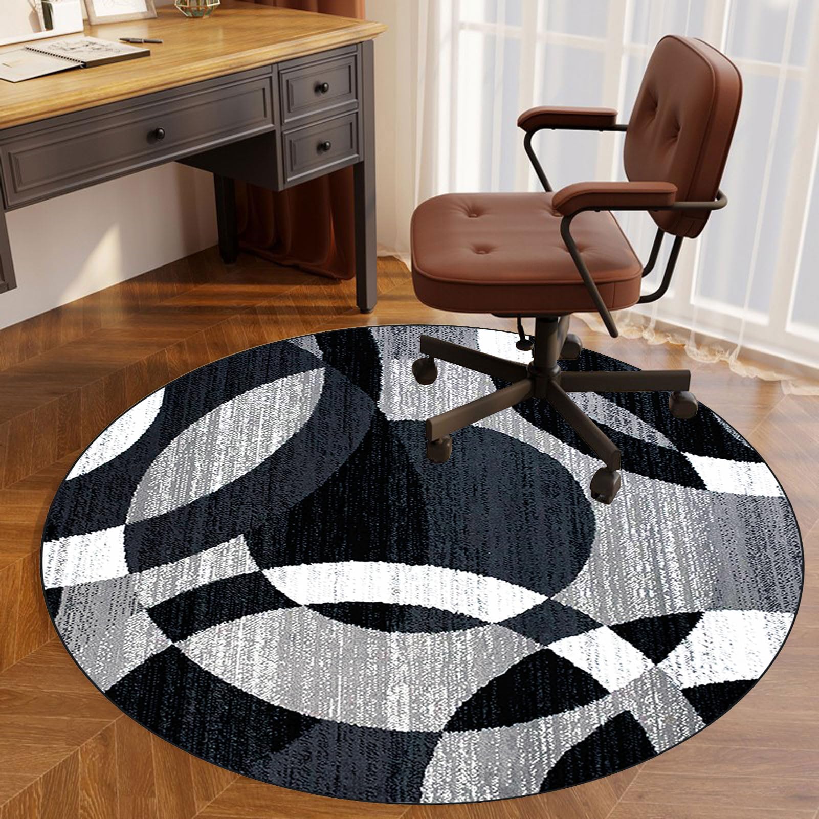 Tapis De Protection Pour Chaise De Bureau Roulante - Antidérapant, Réducteur De Bruit, Pour Sols Durs 130x160 Cm