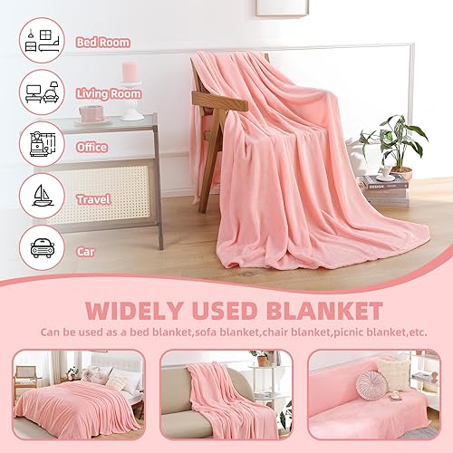 Miniatura 7 de Manta de forro polar suave y mullida, tamaño King, ligera, de lujo, cálida y acogedora, manta de franela de microfibra de felpa para cama, mantas