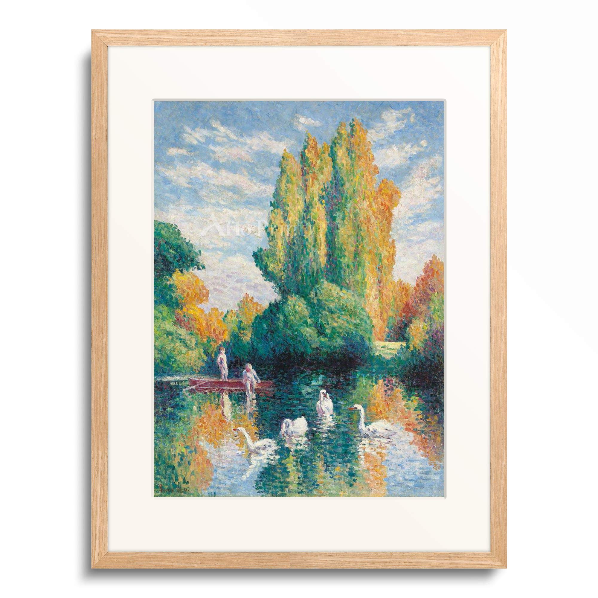 Amazon.co.jp: マクシミリアン・リュス Maximilien Luce 「Poplars