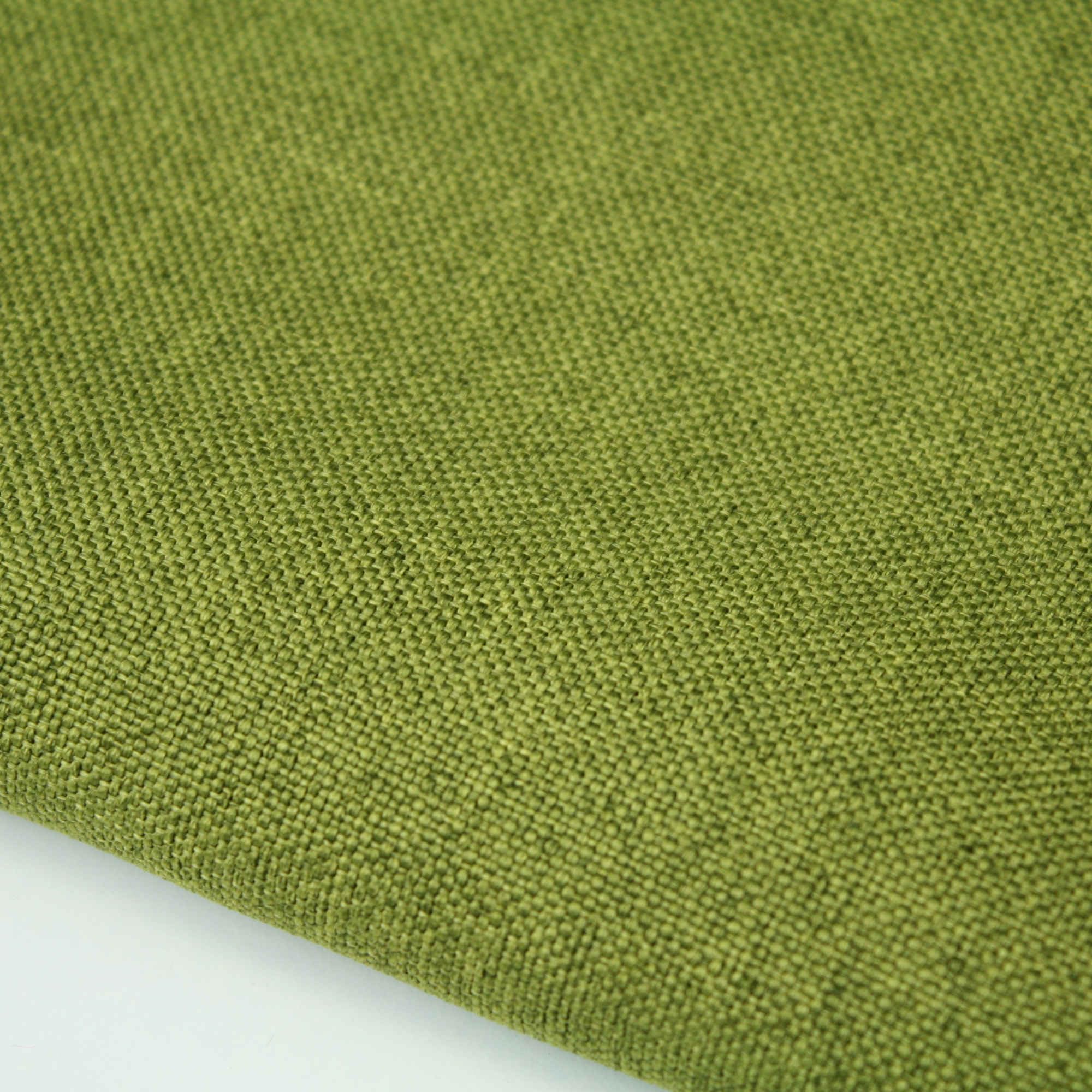 Plain Soft Linen Look Fabric Curtain Dressmaking Upholstery Fabric (Green)