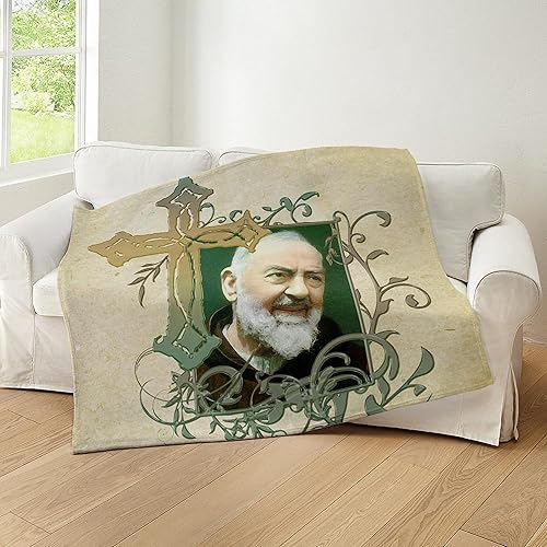 Miniatura 5 de CafePress Padre Pio - Manta de forro polar súper suave, 60 x 50 pulgadas