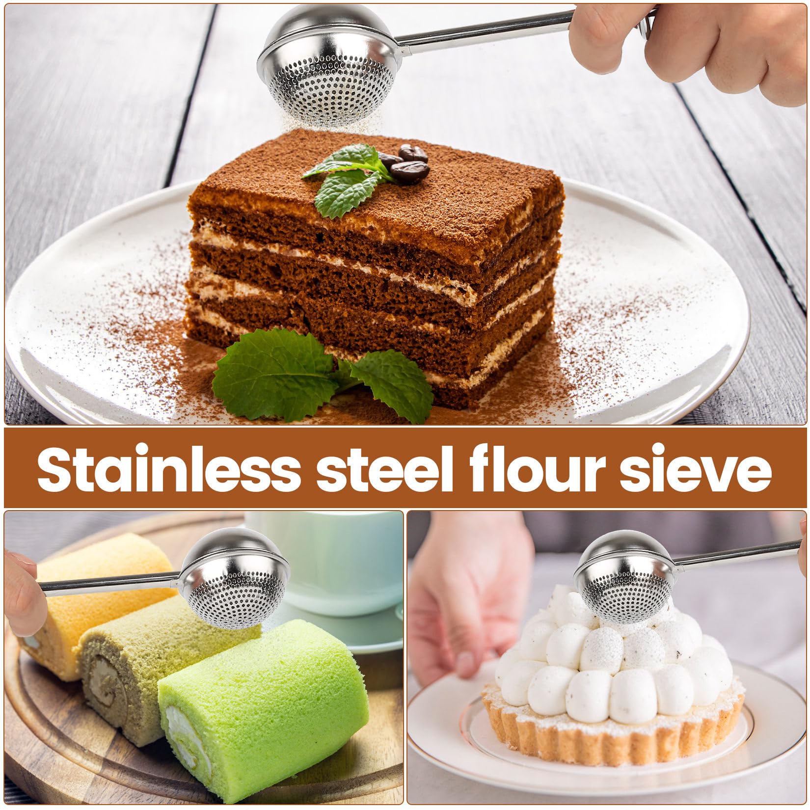2 Pcs bola infusionadora de té, coladores te de bola con mango largo, filtro infusiones acero inoxidable, colador infusiones para tés sueltos, infusor de té de hojas sueltas, para tazas y teteras