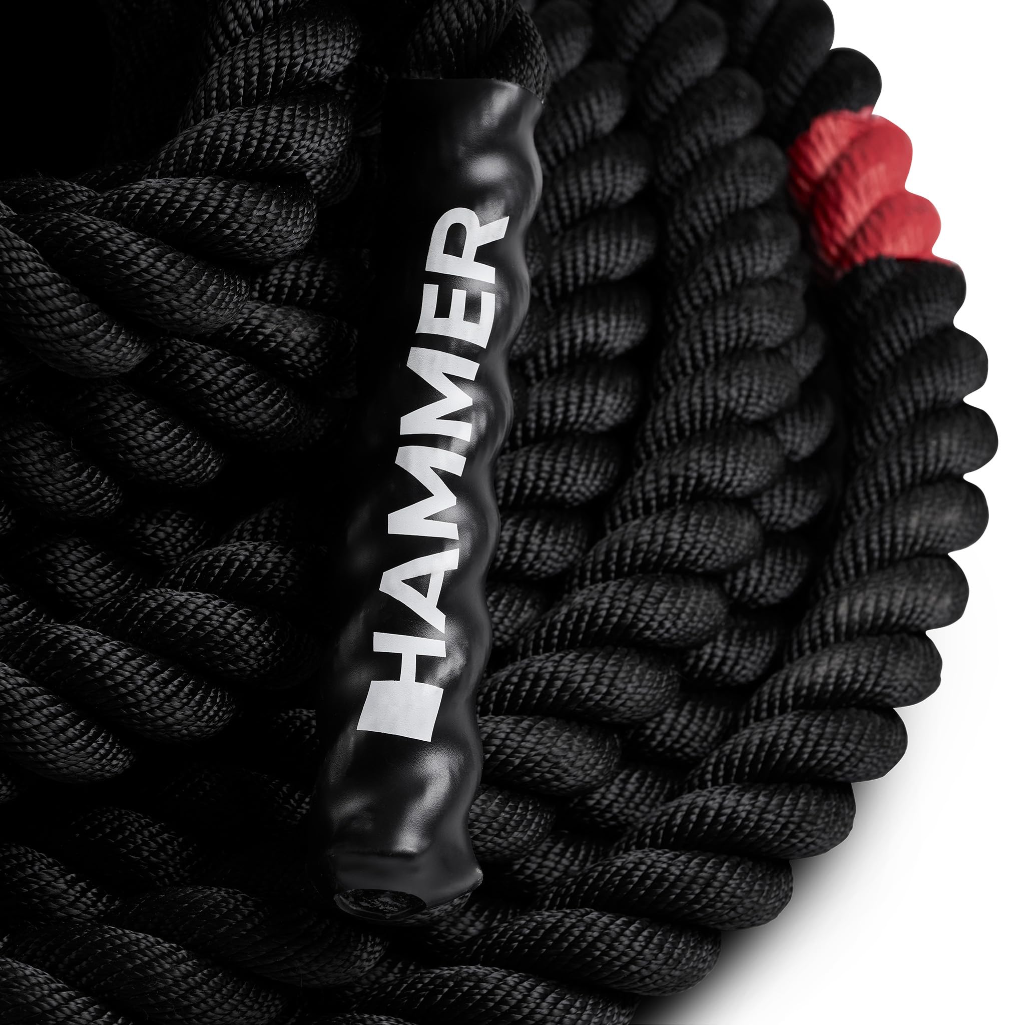 HAMMER Power Rope Competition, Seillänge 15 m, 4 cm Durchmesser, für Kraftausdauertraining, Trainingsseil, Schlagseil, Sportseil