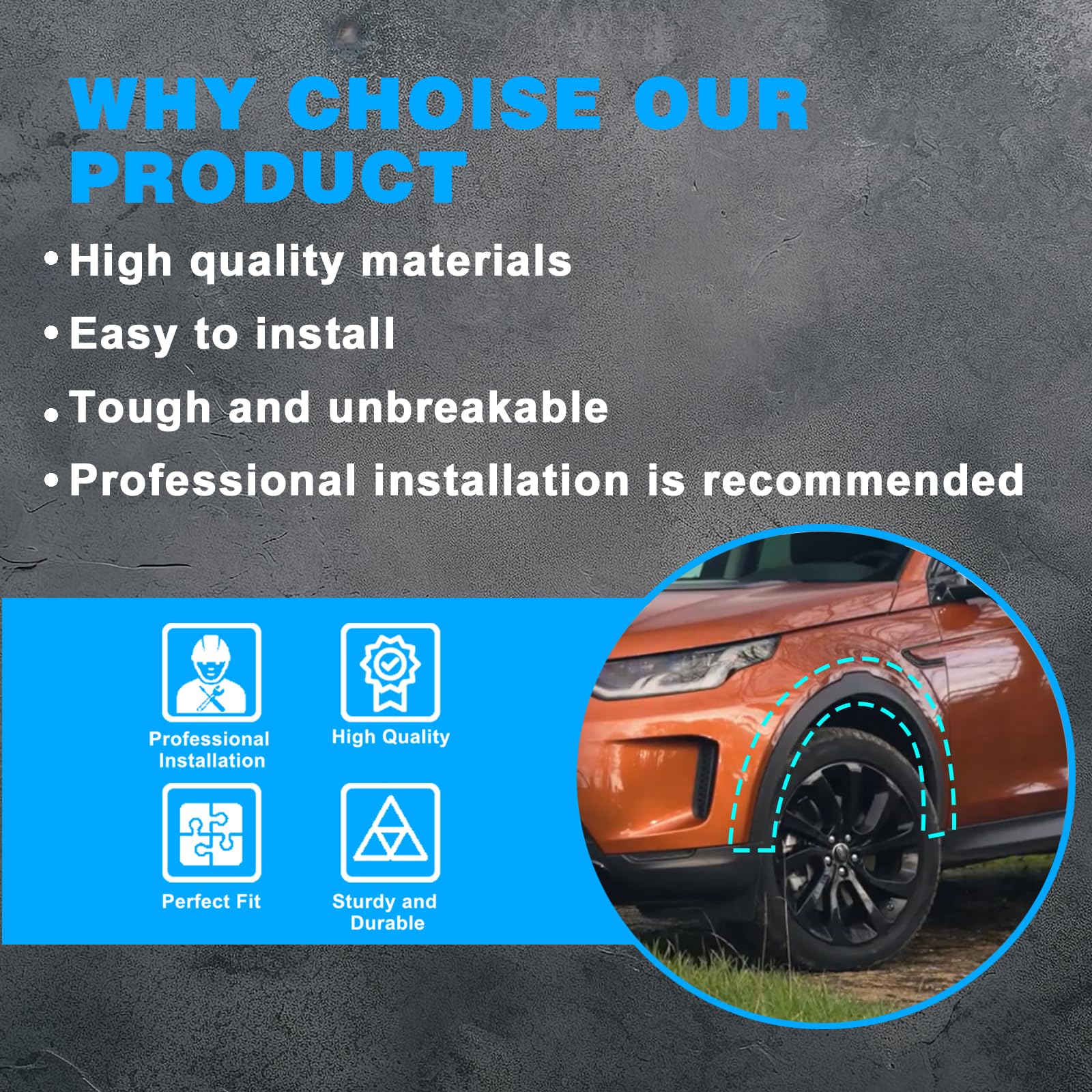 Left Rear Wheel Arch Door Molding For Land Rover Discovery 2015-2022 LR058530