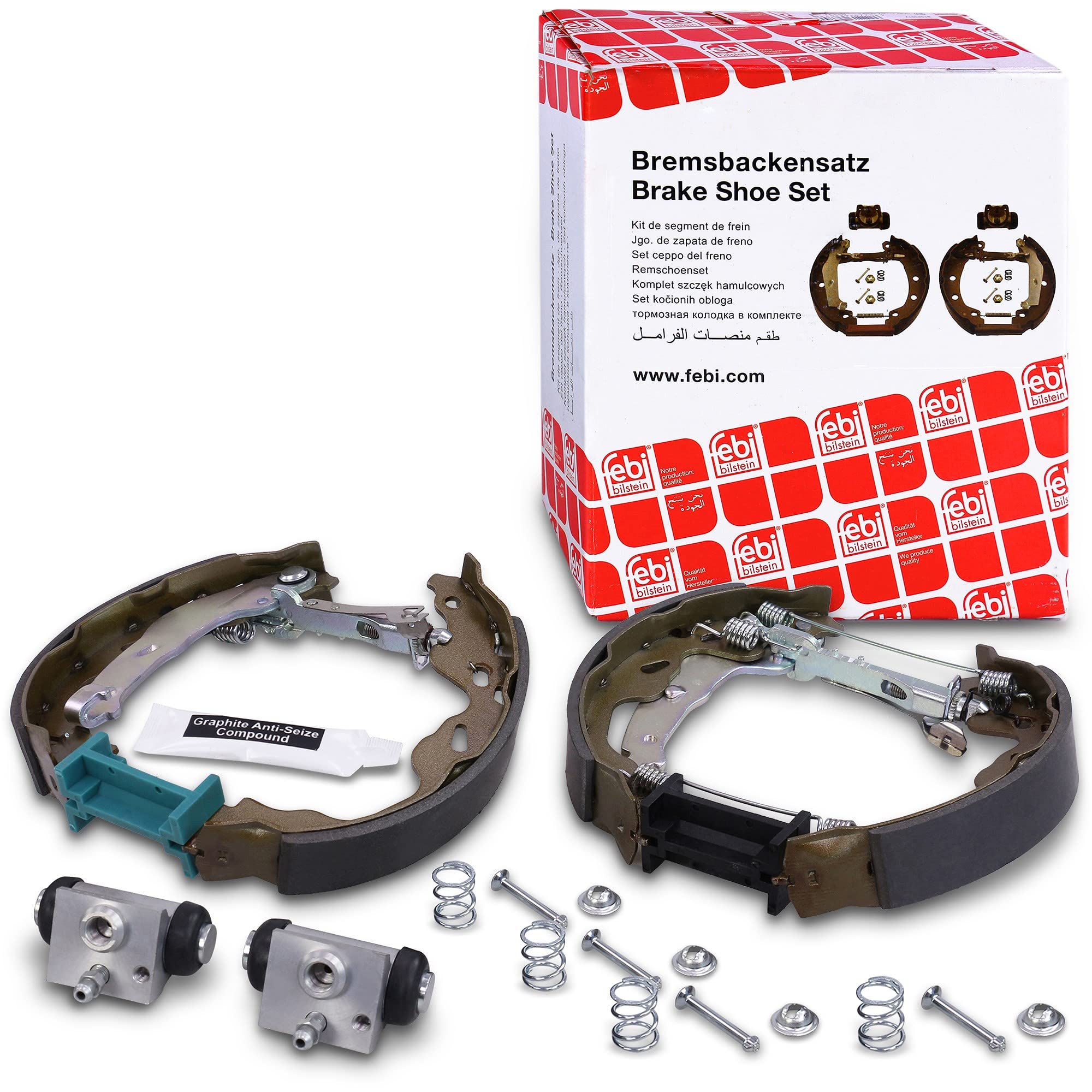 FEBI BILSTEIN Kit ganasce freno 37534 Compatibile con: CITROËN C1, C1 II, PEUGEOT 107, TOYOTA AYGO, AYGO, AYGO Kasten/Schrägheck