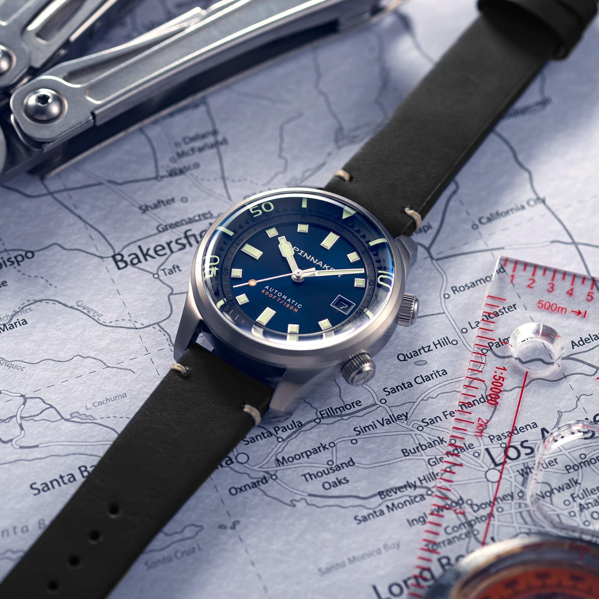 Spinnaker Męski 42 mm Bradner automatyczny zegarek z 3 wskazówkami z bransoletką z prawdziwej skóry lub stali nierdzewnej SP-5062