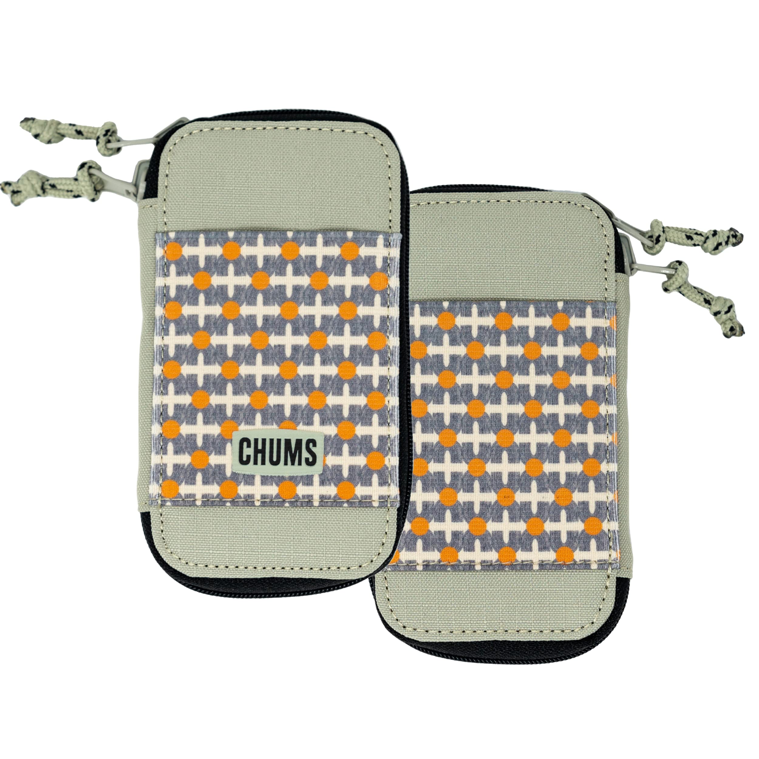 ChumsReversi Polyester Wallet – Reversible Zippered Pouch for Men and Women (Geo Dots)