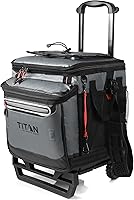 Vista 10 de Titan Deep Freeze 60 (50+10) Can Wheeled Cooler - Collapsible Rolling Cooler with Wheels and All-Terrain Cart