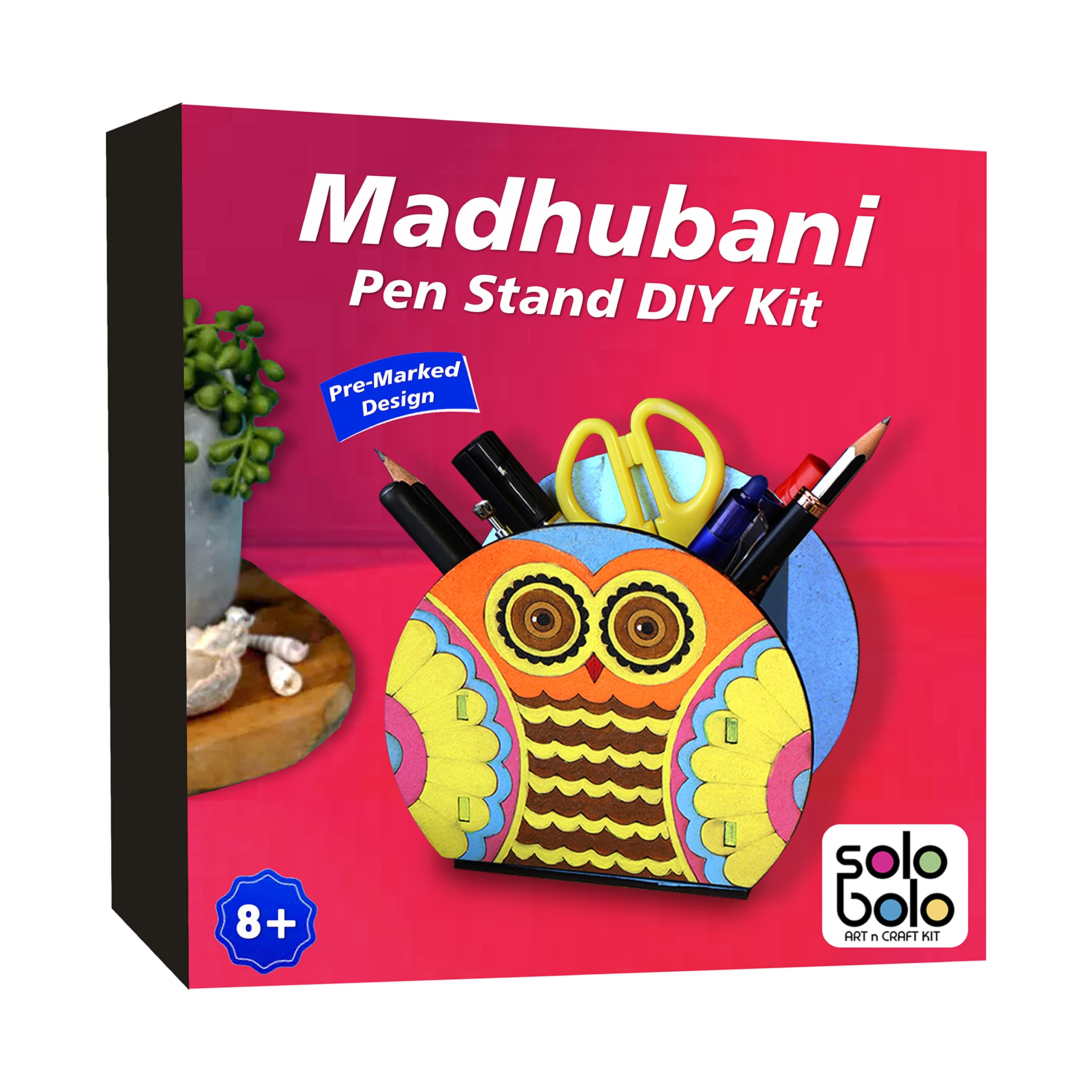 SOLOBOLO Madhubani Pen Stand Painting Kit | Art and Craft Kit for Girls 9-12 | Madhubani Art Kit for Girls 12-15 | Pen Stand for Kids DIY Kit with Art Supplies | Best Girls Gifts 10+ Years (B0B9H6BF5J) Amazon Price History, Amazon Price Tracker