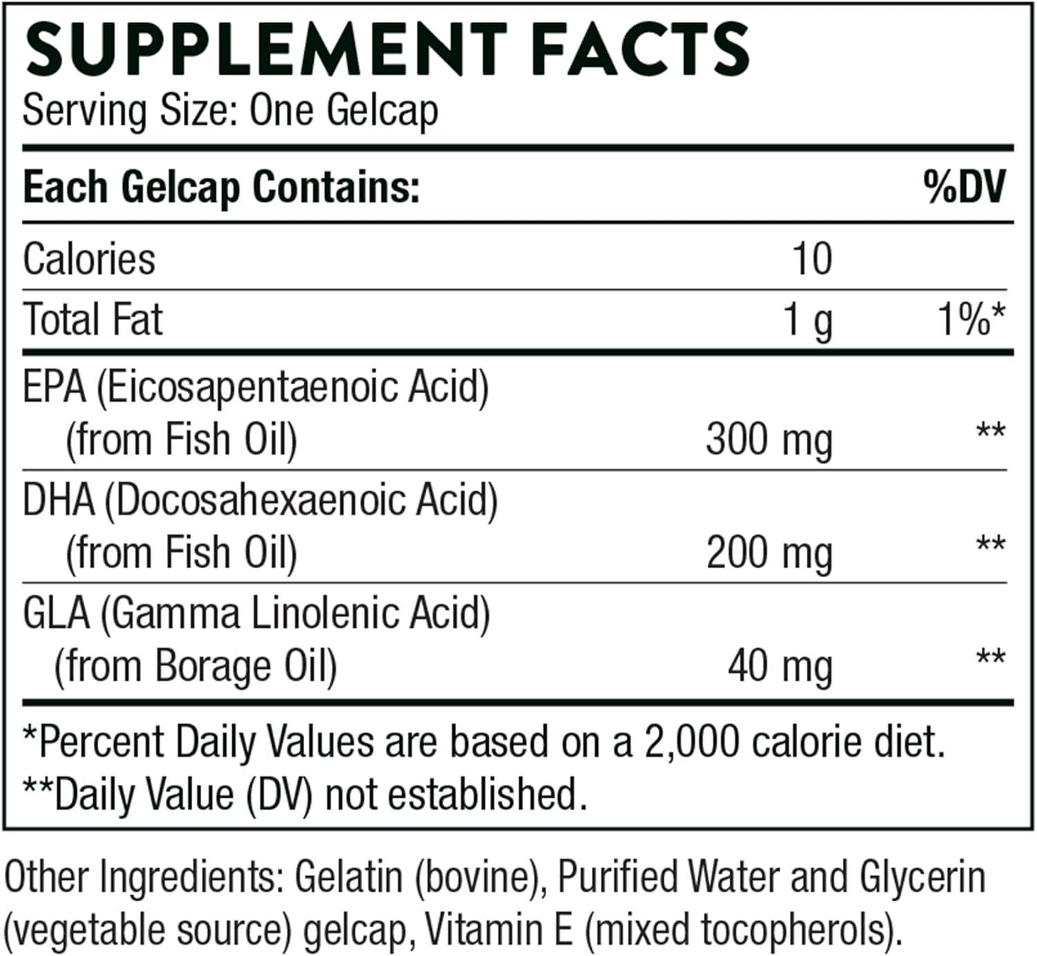 Thorne Research Omega Plus an Essential Fatty Acid Supplement with