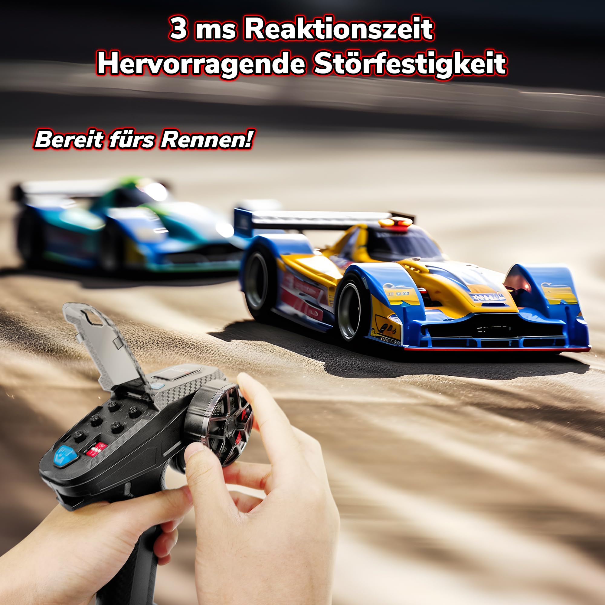 DUMBORC X6PM-350 2,4GHz 6CH Mini RC Funksender mit X6FG Gyro Empfänger | Niederspannungsalarm, Ausfallsicherungsfunktion, gemischter Modus für RC Fahrzeuge, Autos, Boote, Panzer