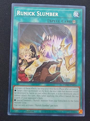 Runick Slumber - TAMA-EN034 - Tactical Masters - Rare - 1ª edición