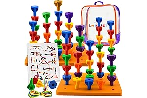 Twinkle Me Jumbo Pegboard Game Set for Motor Skills and Learning