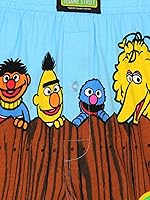 Vista 4 de Sesame Street Pantalones cortos tipo bóxer con botones para hombre